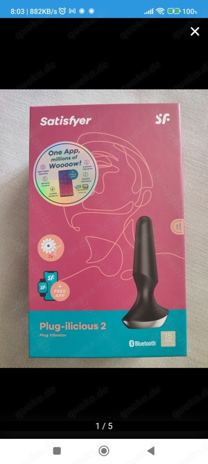 Satisfyer Plug-ilicious 2 - CONNECT APP, 12,5 CM