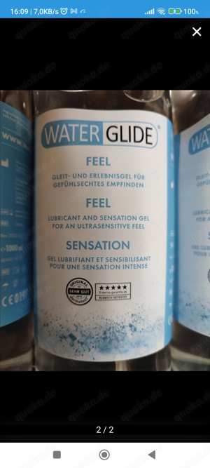 Gleitgele, 1000 ml Flasche von Waterglide  Bild 2