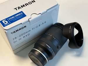 TAMRON 28 200mm 2,8 5,6 Di III RXD Objektiv für Sony E    Top! Neuwertig!