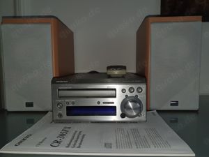 Klassiker! ONKYO CR305FX CD Receiver Radio mit FB, 2 Boxen & Anleitung! TOP!