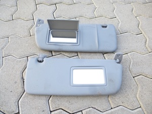 Orig Peugeot 306 Sonnenblende + Halter Halterclip Links & Rechts Set