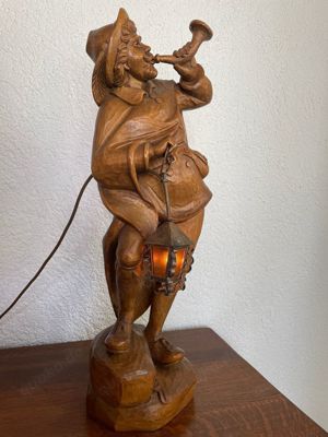 Holzfigur, Schnitzfigur, Holzschnitzerei, Nachtwächter, Holzskulptur