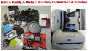 Technik-Paket   Navi s, Handy s, Dicta s, Drucker & viel Zubehör