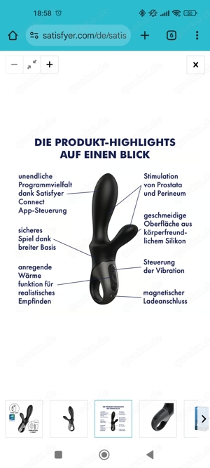 Satisfyer Heat Climax+ Connect App" Bild 4