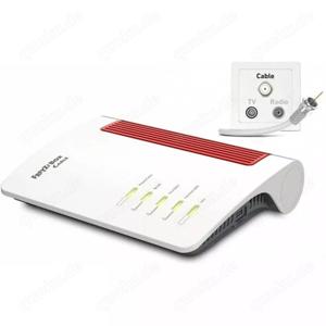AVM FRITZ!Box 6660 Cable WLAN Router Mesh Router weiß rot Kabelmo