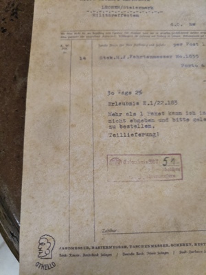 Sehr alte Rechnung von Anton Wingen Fundzustand  Bild 8