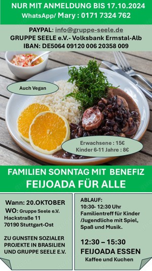 Familiensonntag mit Feijoada-Essen