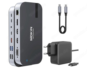 Laptop MOKIN 16 in 1 Docking Station mit 65W Netzteil