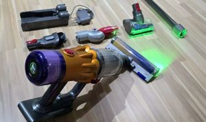 Dyson V12 Slim Absolute Kabelloser Staubsauger - Gelb Nickel Akkusauger