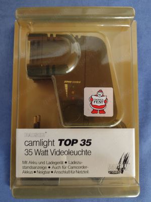 Videoleuchte 35W camlight Top35 von "Kaiser" Ladegerät + Akku Bild 2