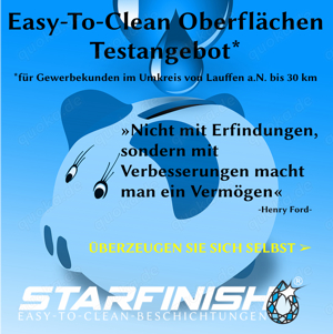 Testangebot Easy-To-Clean Oberflächen