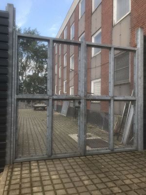 JVA Sicherheitstor - Industrietor Einfahrtstor Doppelflügeltor Hoftor Gartentor