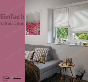 Plissee Rollos ohne zu bohren - Maßgefertigt im Wunschmaß Bild 2