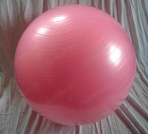 Sitzball Gymnastikball 65 cm pinkfarben unbenutzt und wie neu, mit Pumpe