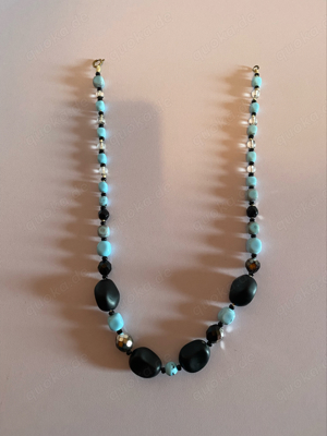 Bunte Modekette mit Steinen  Bild 5