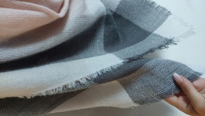 Schal Tuch in rosa grau weiß