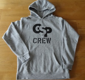 Hoodie Pullover Herren GSP grau Größe L