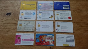 12 Stück Telefonkarten 12 DM 50 DM 5  Sammlung Bild 2