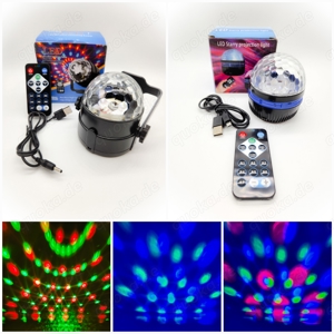 LED Discolicht Partylicht Discokugel Projektor Fernbedienung Neu