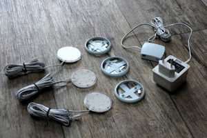 3 er LED Möbeleinbauleuchten Kaltweiß - 12 V - Neu.