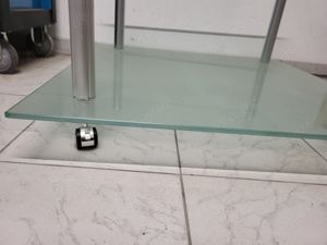 Glastisch Neuwertig 85x85x39cm hoch 12mm Glas Bild 2