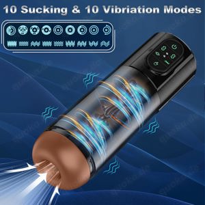 Elektrischer Masturbator Cup 10 Vibration mit 10 Saugmodi Sex Spielzeug für die Männer Bild 3