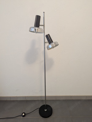 Stehlampe Leuchte Spot Vintage Chrom Schwarz retro Bild 2