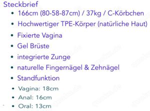 Sexdoll TPE, lebensecht und fast neu Bild 6