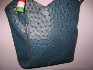 ITL-0357 Shoulderbag, Schultertasche, Handtasche, Rucksack, 2 in 1 Handbag, echt Leder  Bild 2