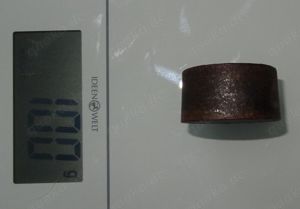 D Altes Gewicht für Markt Waage Eisen 100 Gramm ungeeicht Alt Retro Briefbeschwerer gut erhalten  Bild 4