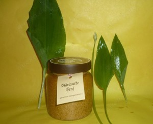 Bärlauch Senf 270 ml im rustikalen Tontopf