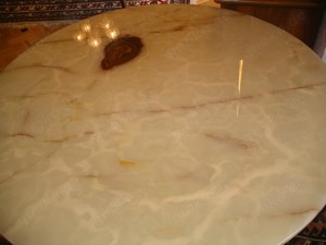 70er Jahre Tisch Marmorplatte   Chrom Untergestell Bild 4