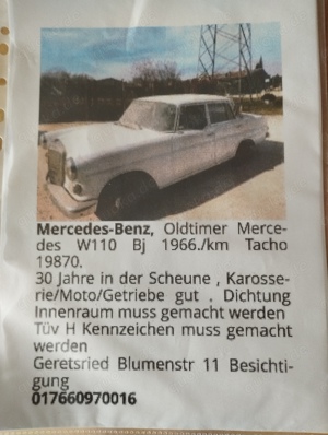 Mercedes Benz Oldtimer  Bild 4
