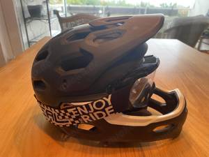 Bell Fullface Helm Super 2 R, Brille, Schützer, ION Bike Schuh Gr. 42 wasserfest