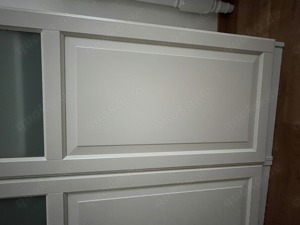 2 weisse Schranktüren mit Glas für IKEA Pax Kleiderschrank zu verkaufen Bild 3