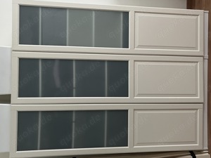 2 weisse Schranktüren mit Glas für IKEA Pax Kleiderschrank zu verkaufen Bild 5