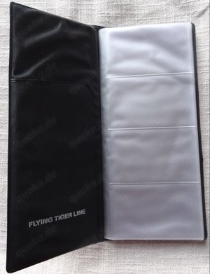 D Flying Tiger Line Visitenkartenmappe für 12x4 Kunststoffeinband 24x11x1 ca. 40 Jahre Alt