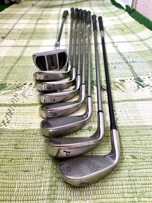 Golfzubehör - 8 Golfschläger & Golfbag Cartbag