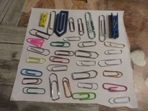 Büroklammern, verschiedene, zu verschenken