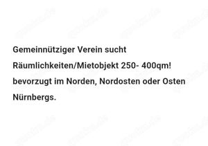 Gemeinnütziger Verein SUCHT Räumlichkeiten Mietobjekt 250- 400qm!