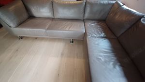 2 Ledercouches helloliv von Bo Concept, getrennt und über Eck zu stellen. 