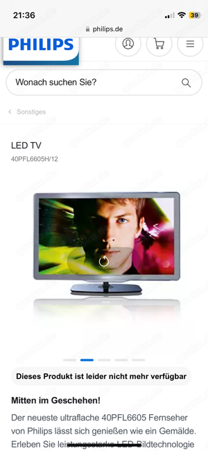 Philips LED Fernseher 40PFL6605