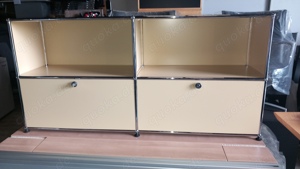 Original USM Haller Sideboard in beige 4 Fächer 2 x Abschliesbar