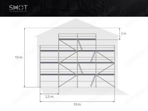 NEU Giebelgerüst 10x10m Alu-scaff 73  Aluminiumgerüst kostenlose Lieferung