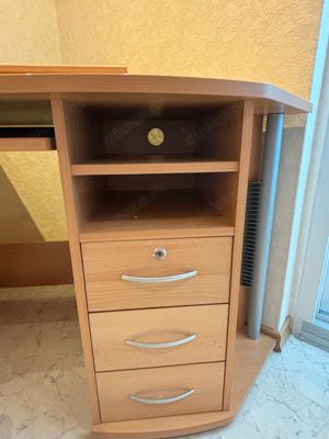 Eckschreibtisch, Schreibtisch, Bürotisch, Arbeitsplatz Bild 4
