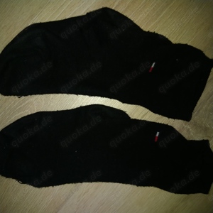 Socken getragen schwarz