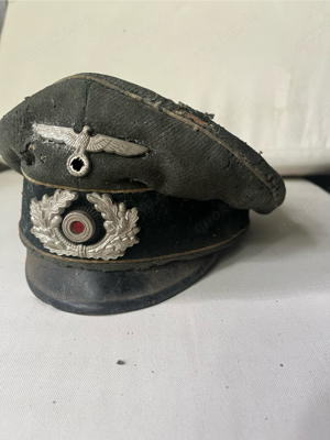 Original Shirmmütze Wehrmacht WH 2WK Offizier Infanterie 2WK