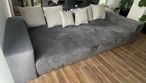 Big Sofa Couch grau in sehr gutem Zustand 300x135x60cm