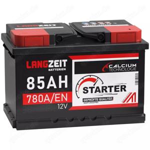 LANGZEIT Autobatterie gebraucht 12V 85Ah anst. 74,77,80 Batterie