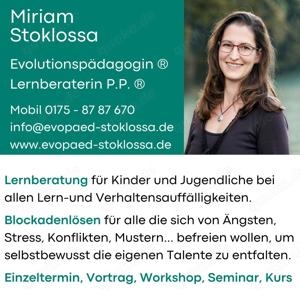 Lernberatung statt Nachhilfe - Stress und Blockaden lösen mit der Evolutionspädagogik  Bild 2